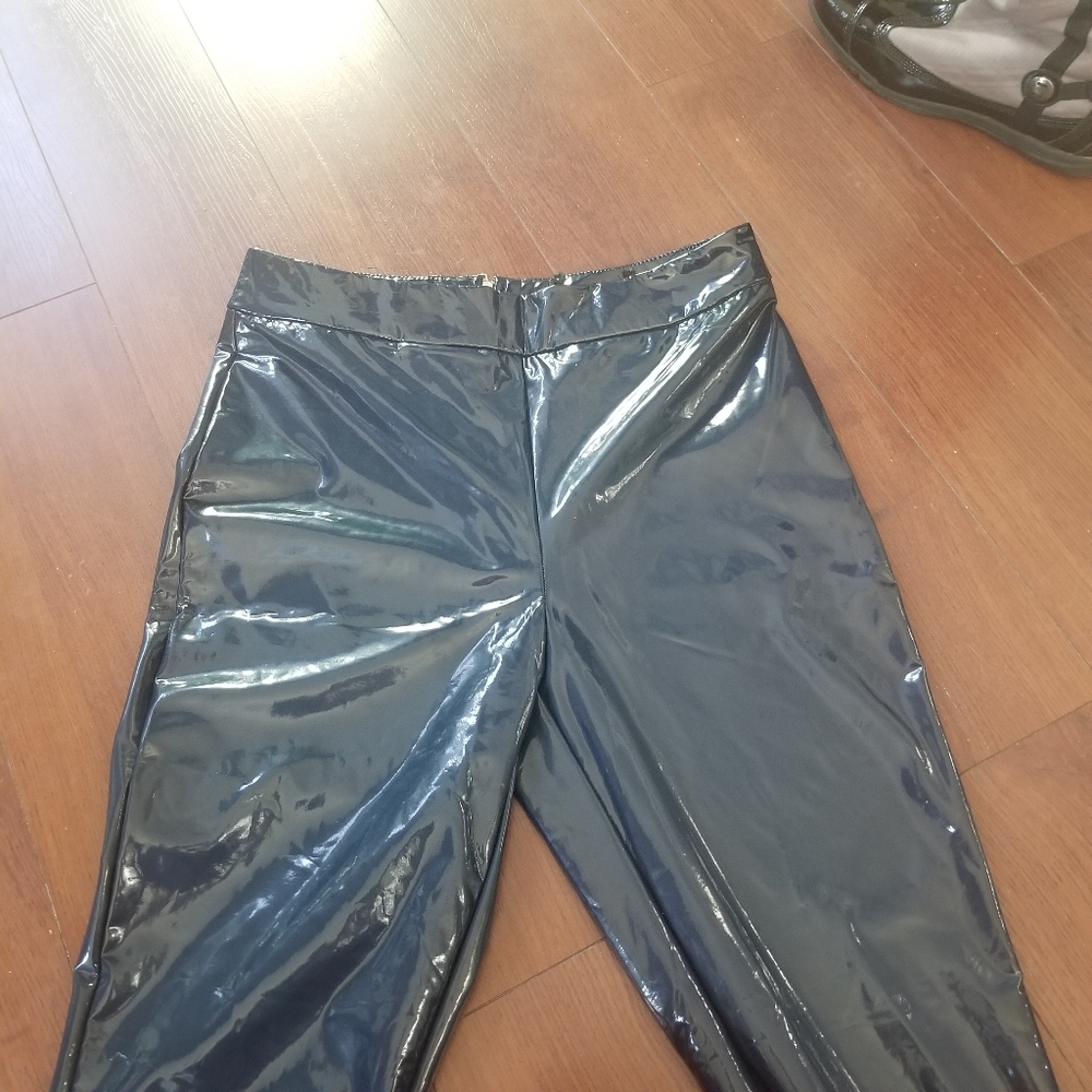 Vinyl navy pants - Picture 4 of 16